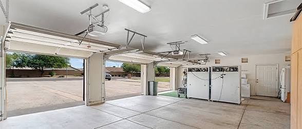 Multiple garage doors
